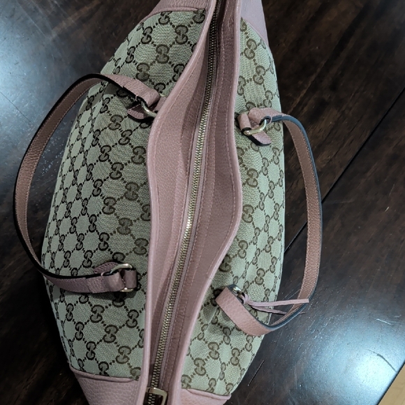 Gucci Pink and Beige Signature Tote - Picture 3 of 16